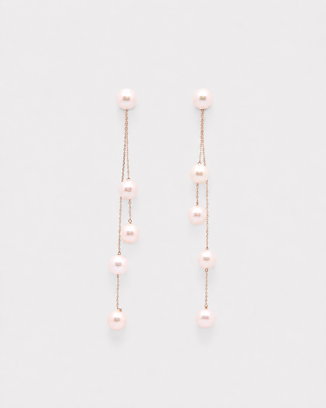 Multi-Pearl Dangling Earrings