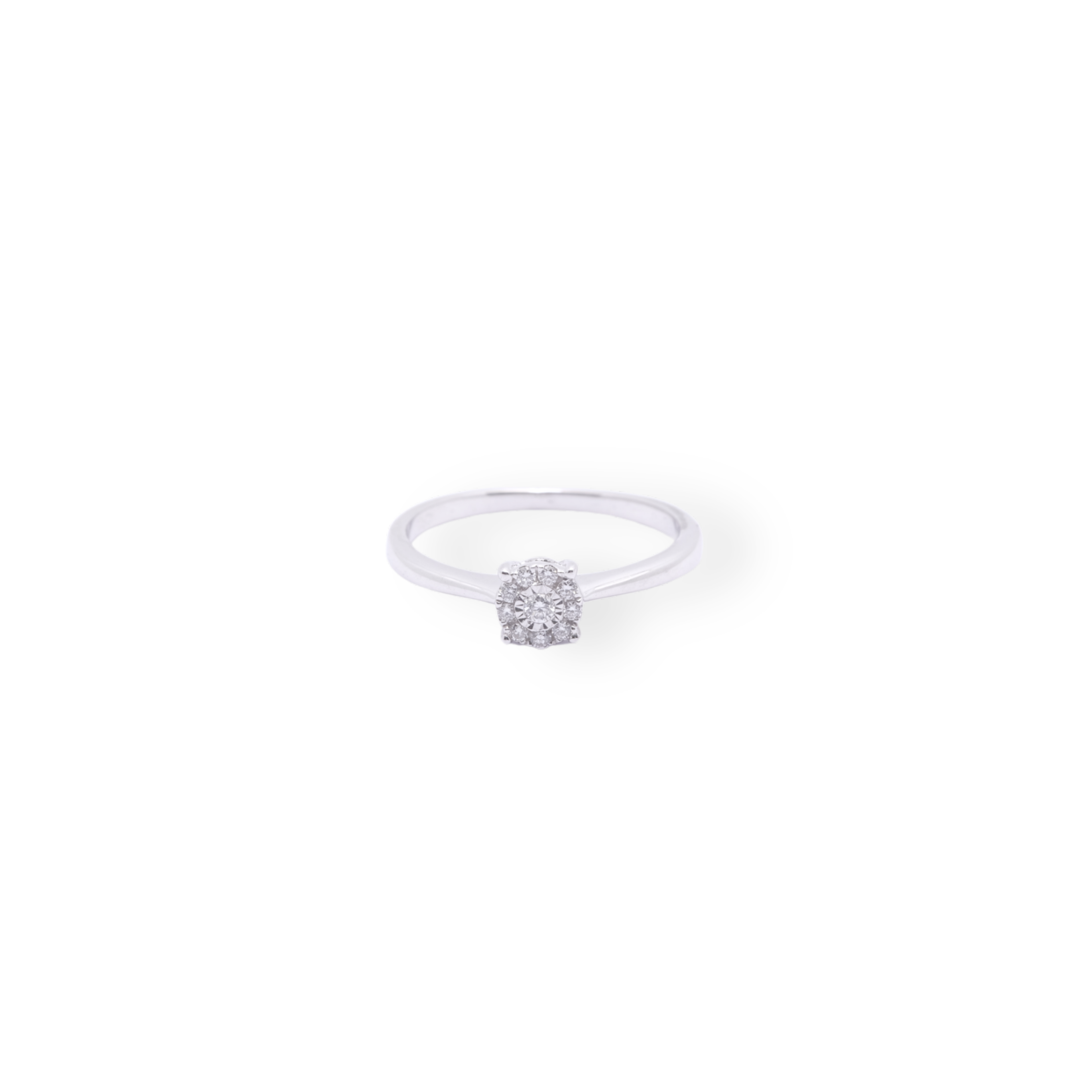 Round Diamond Illusion Ring