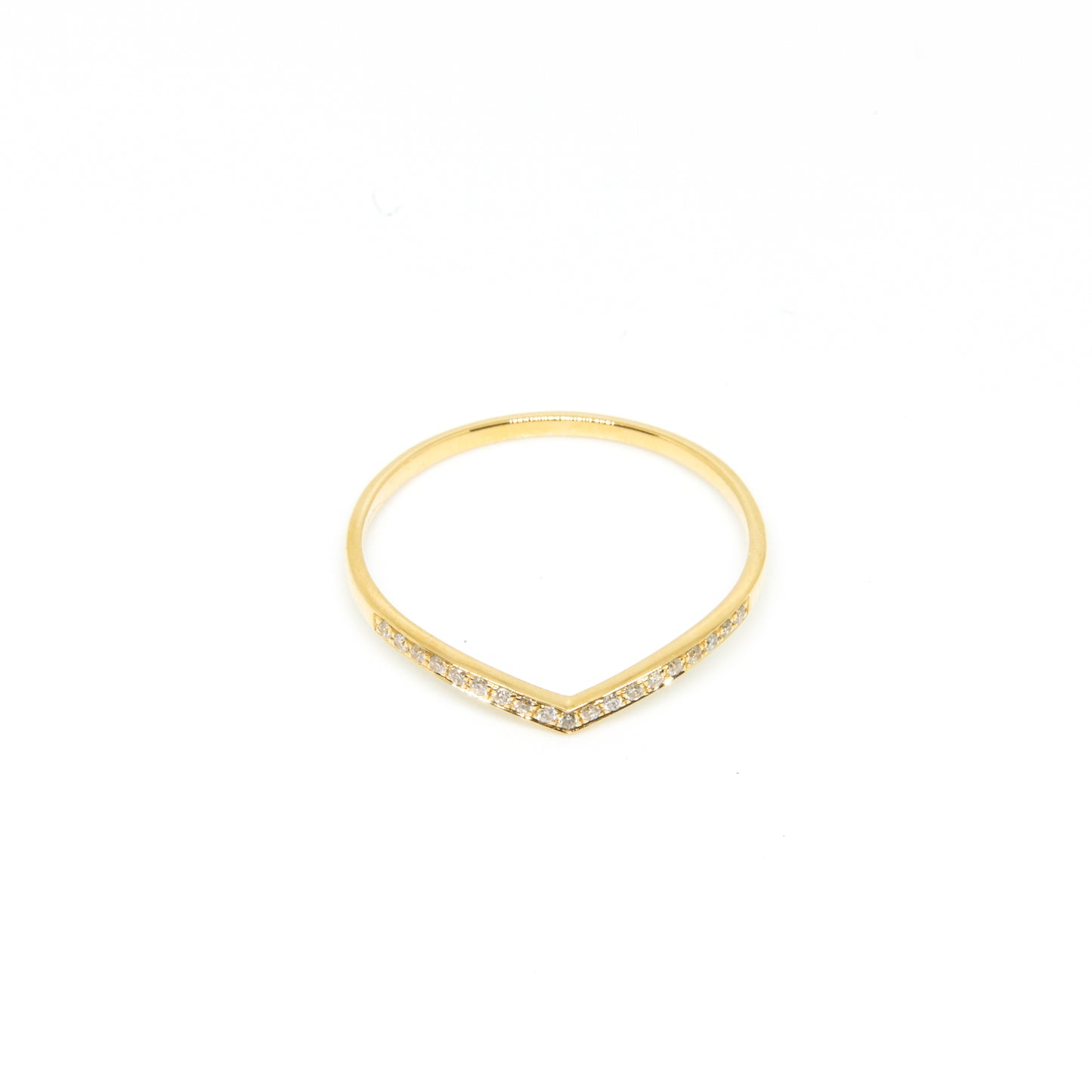 Chevron Diamond Ring