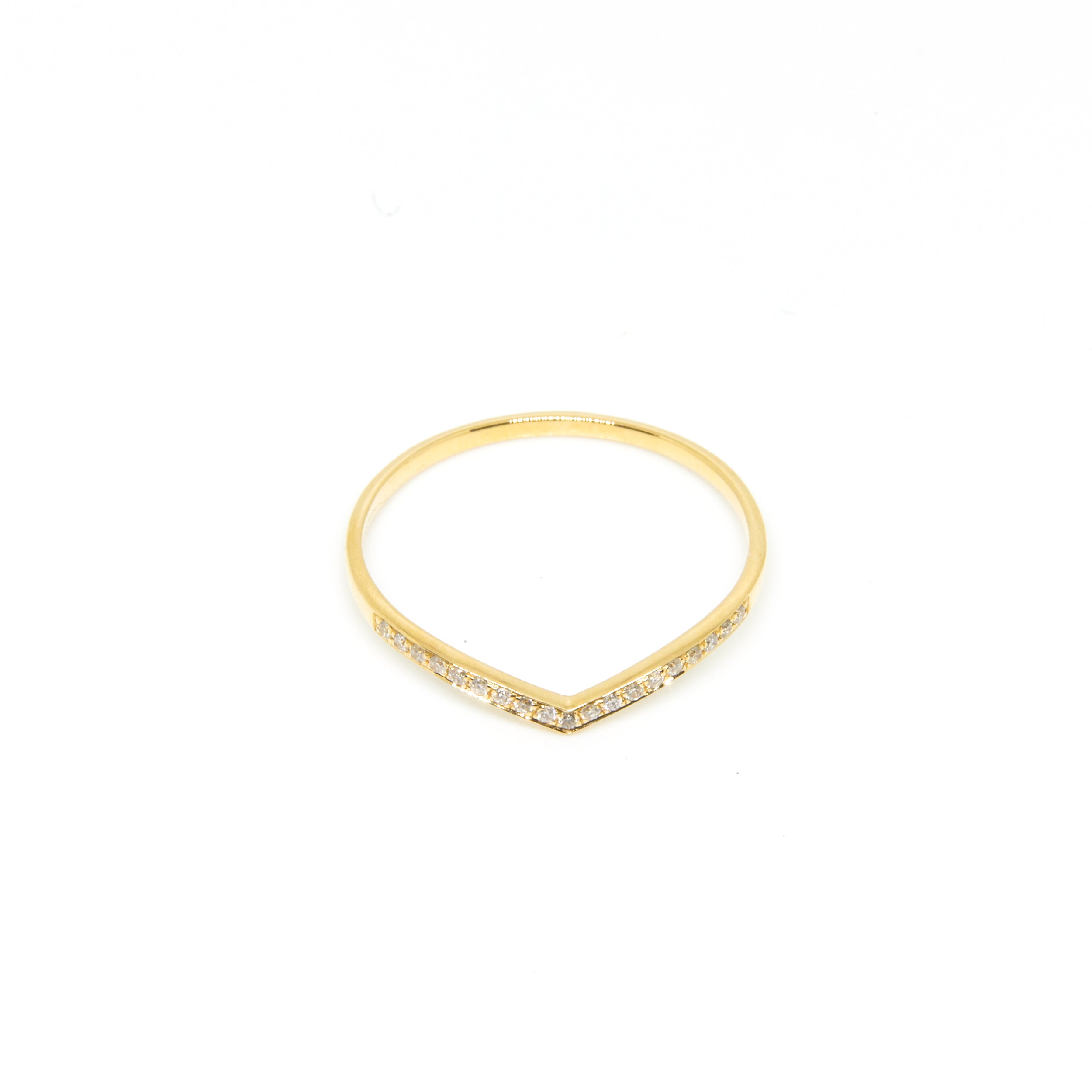 Chevron Diamond Ring
