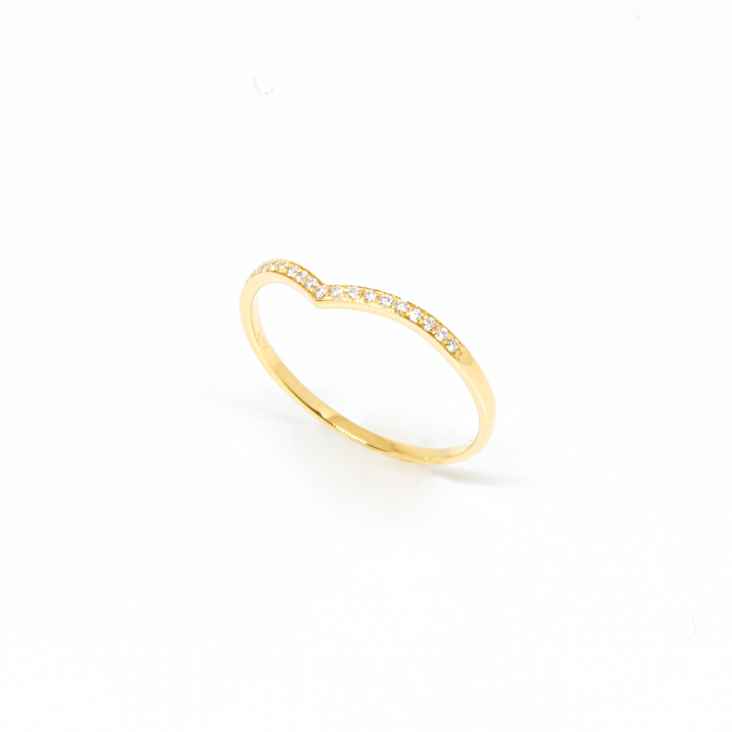 Chevron Diamond Ring