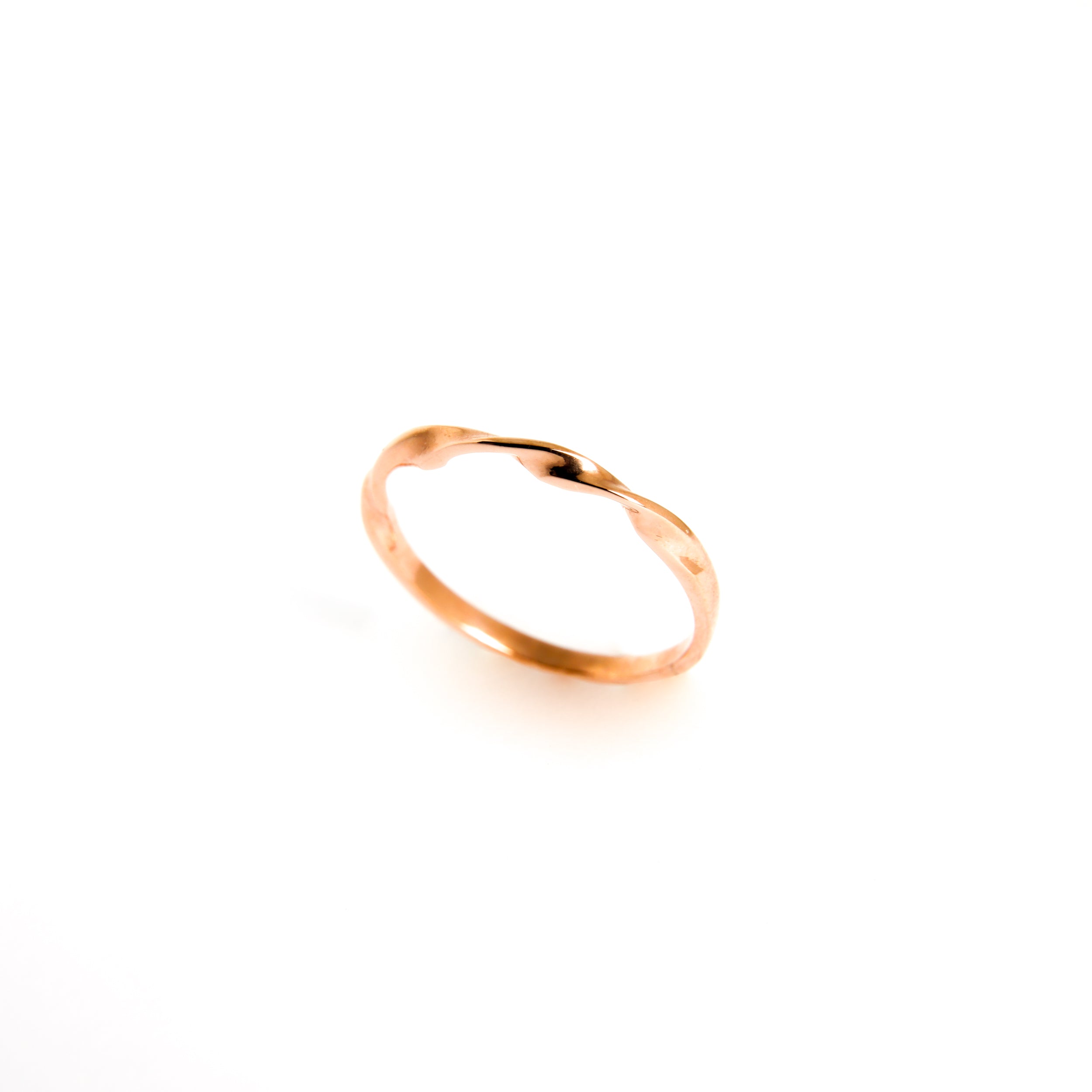 Twisted Stackable Ring - Rose Gold