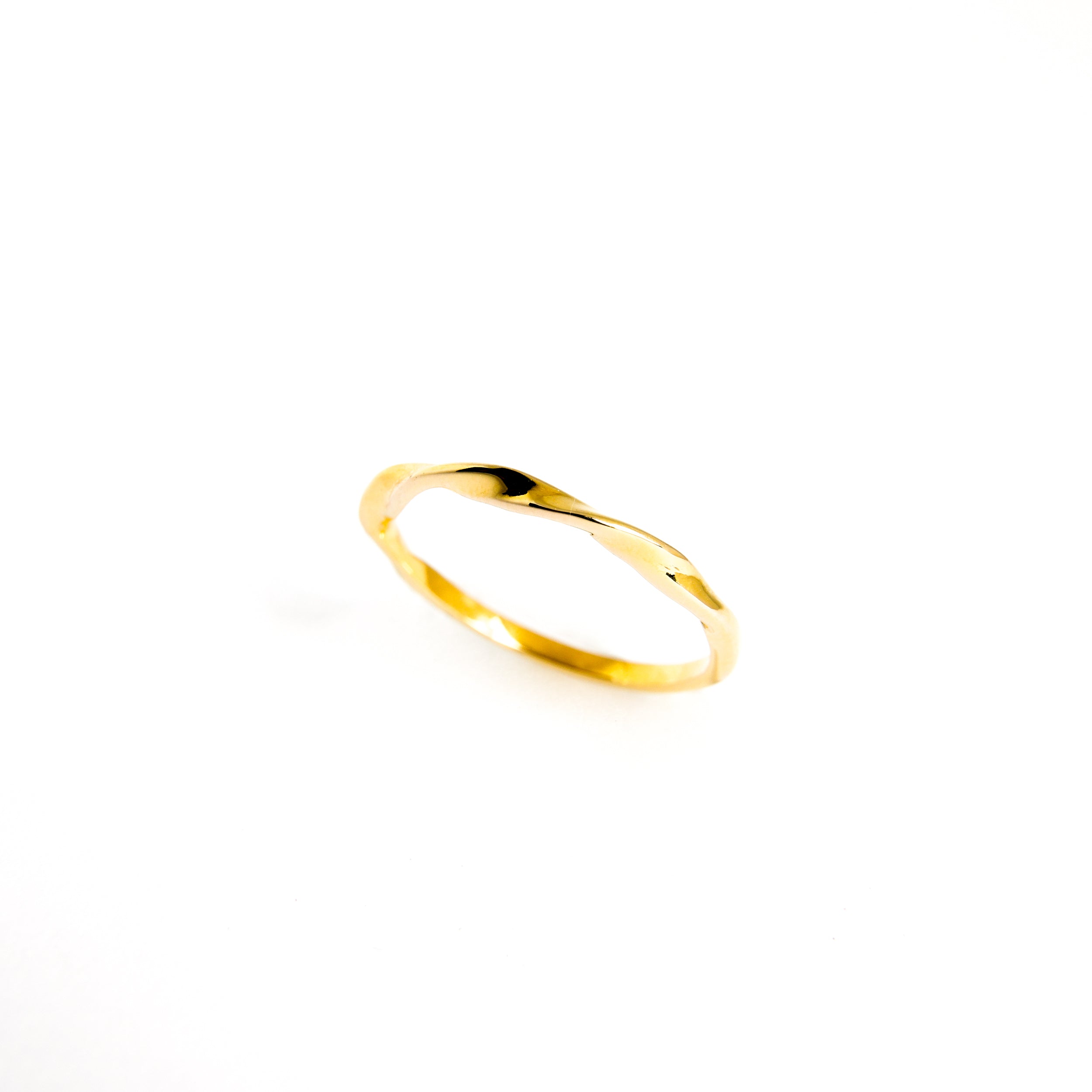 Twisted Stackable Ring - Yellow Gold