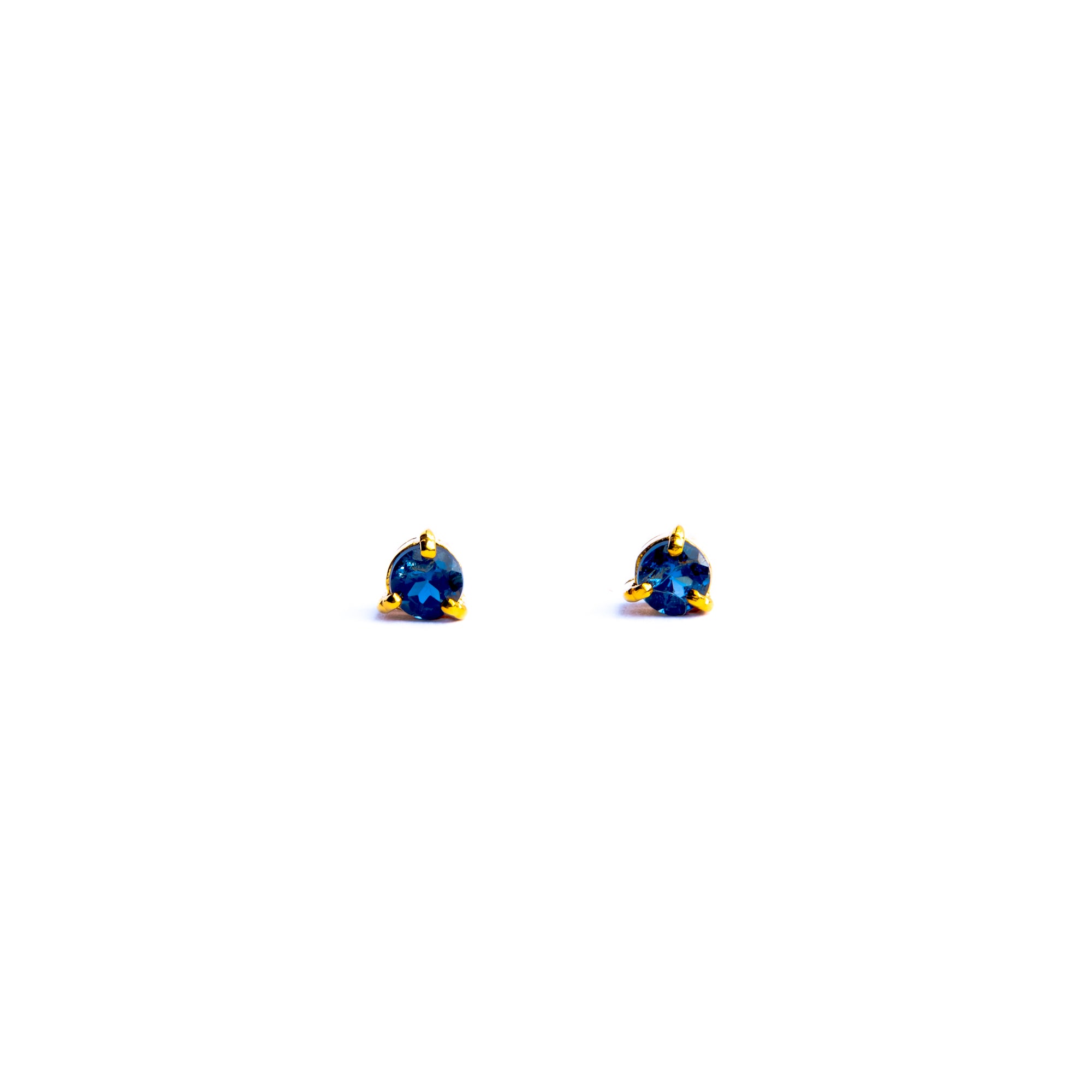 Cherry Blue Topaz Studs