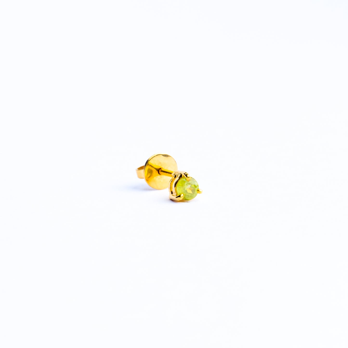 Cherry Peridot Studs