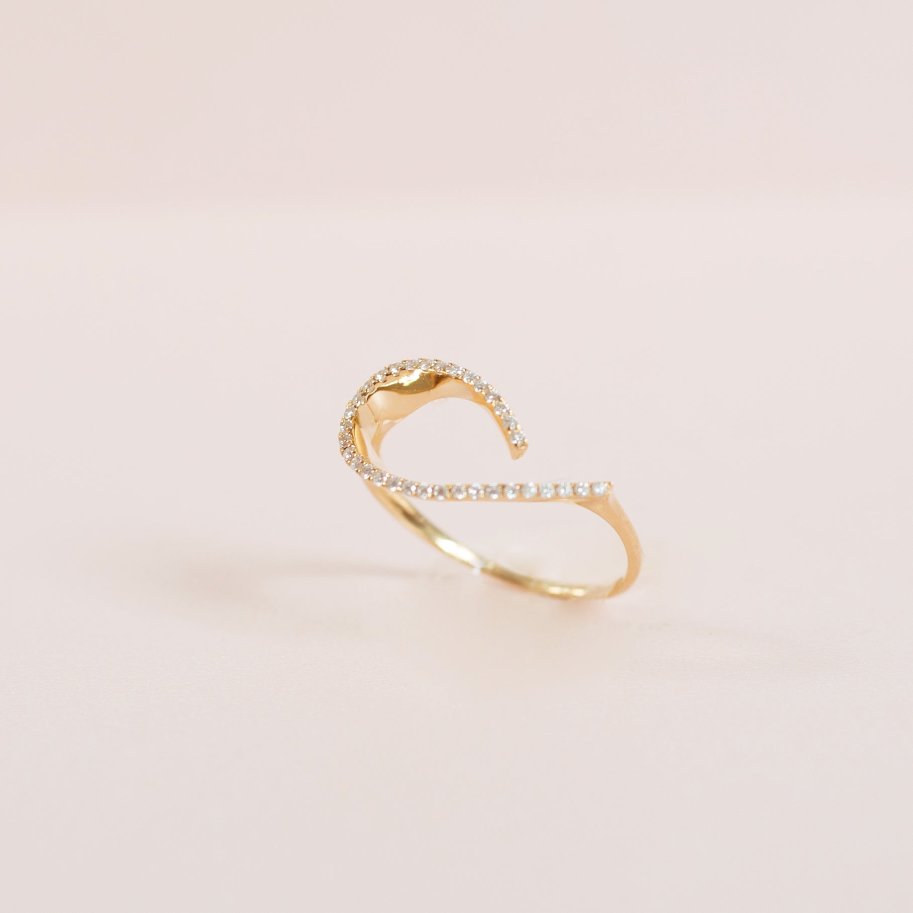 Leila Diamond Wave Ring