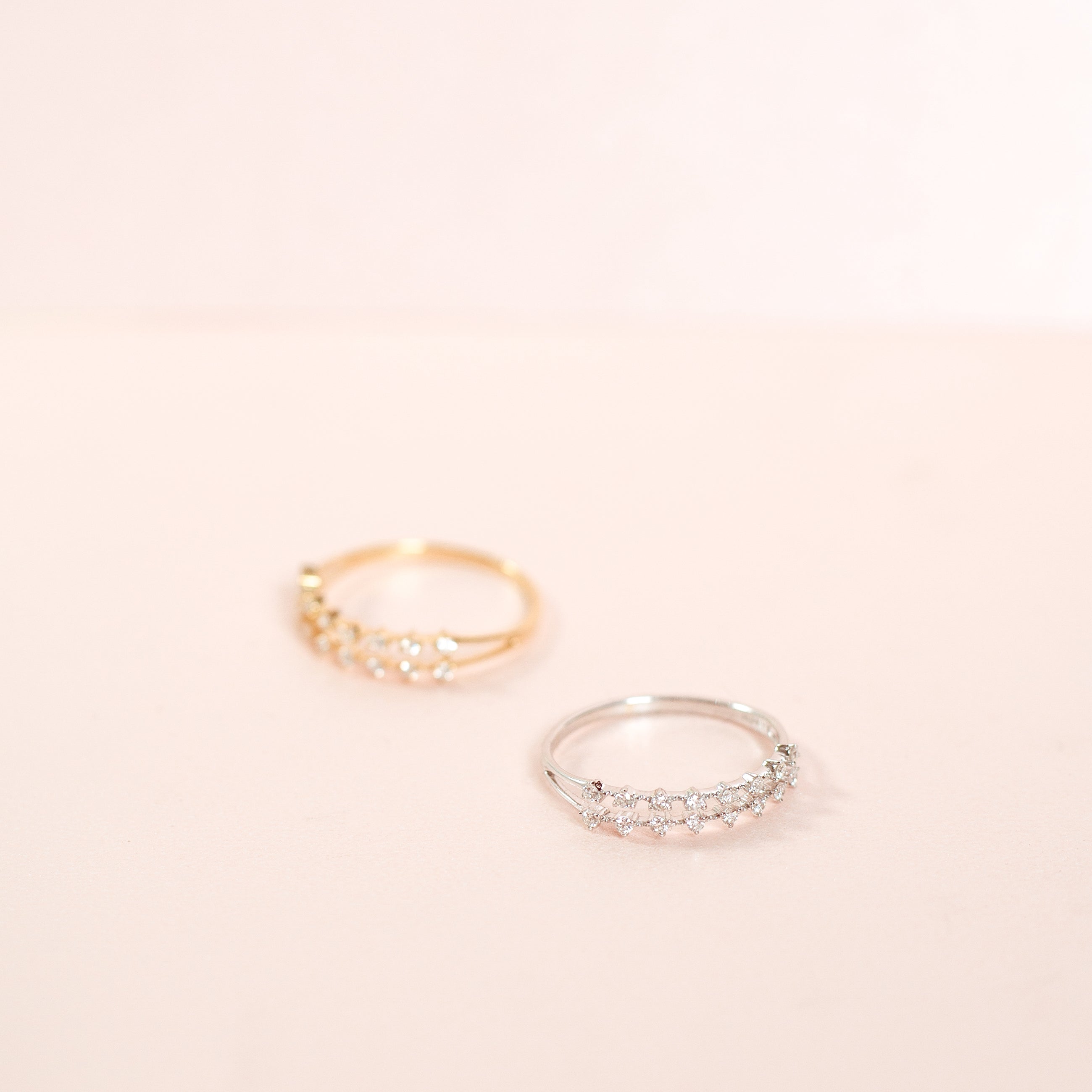 Fiona Single Prong Diamond Ring - White Gold