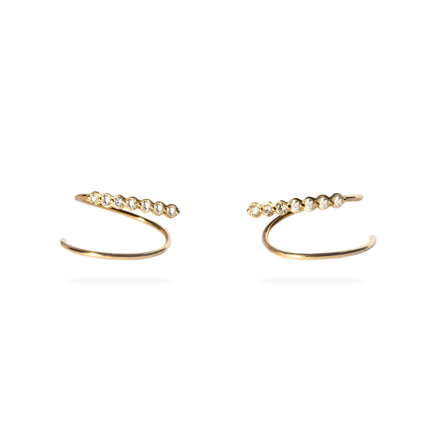 Diamond Loop Threader Earrings