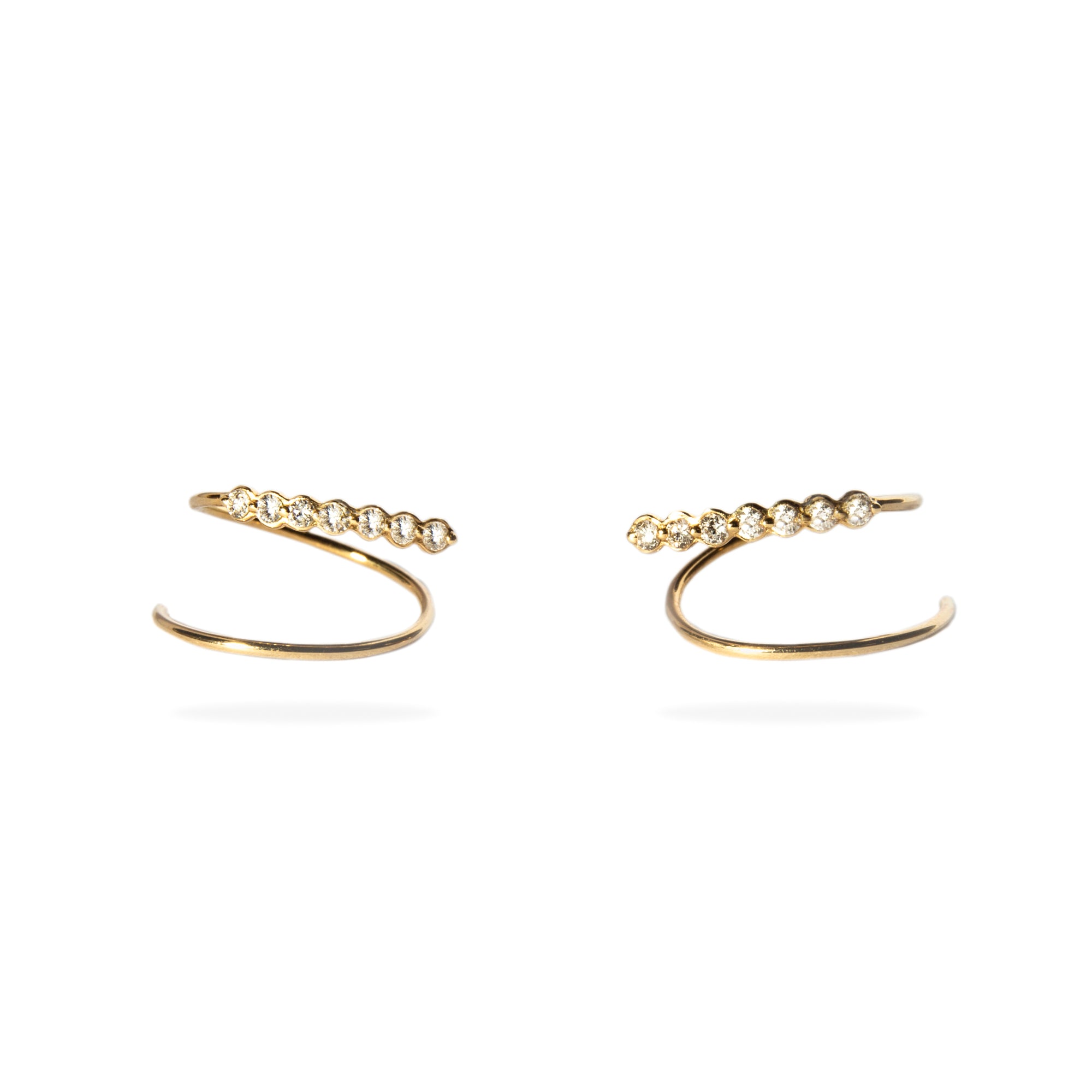Diamond Loop Threader Earrings