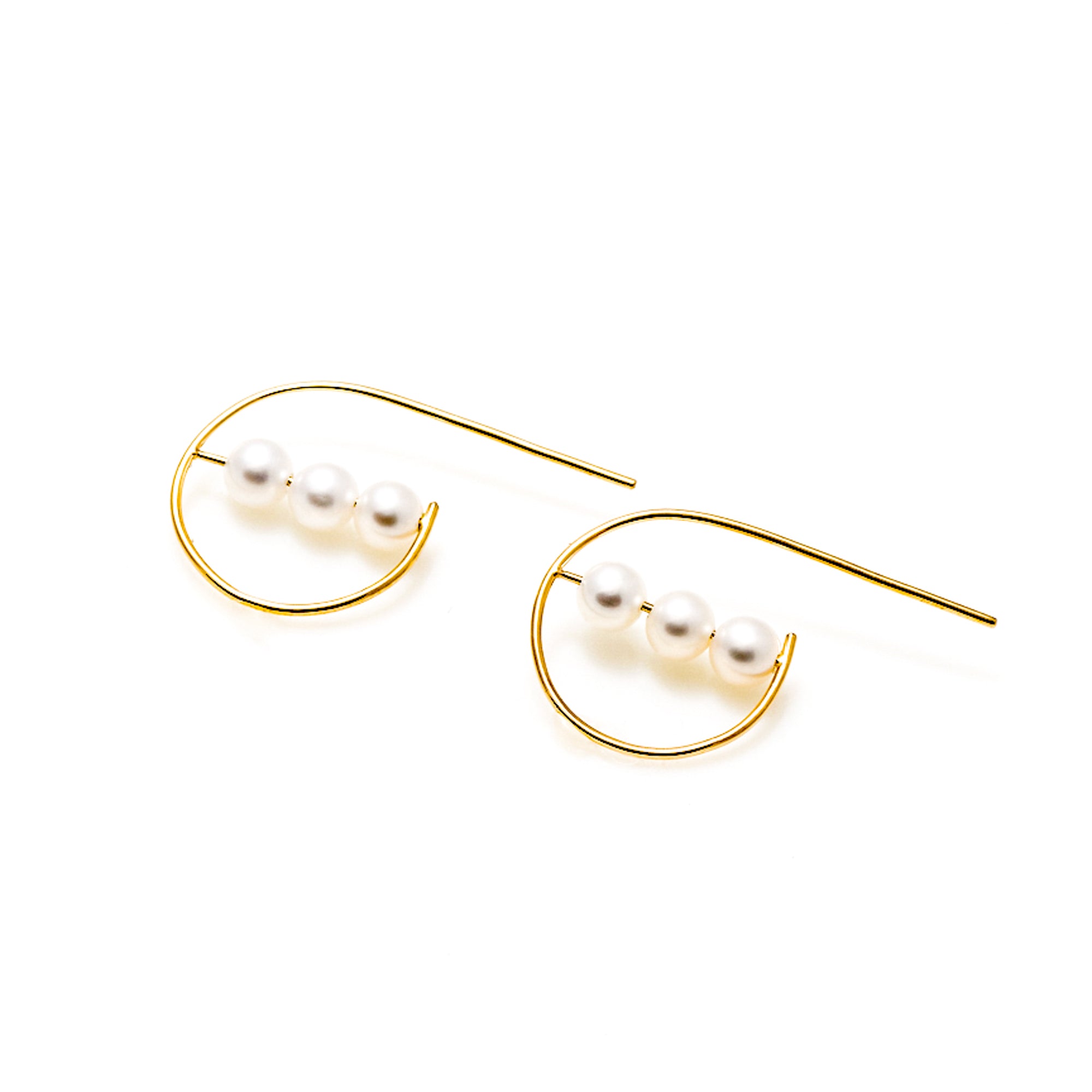 Pearl Hoop Earrings