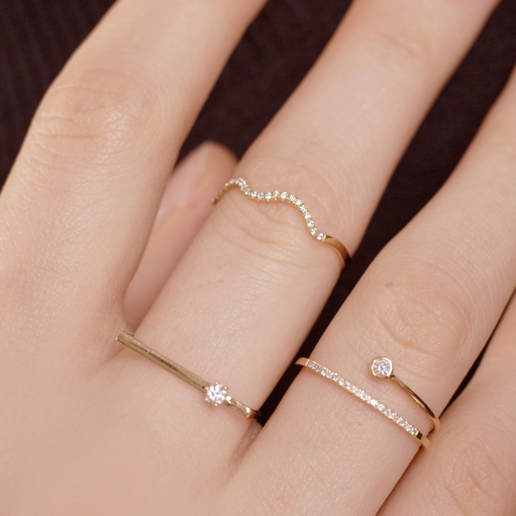 Emma Curve Diamond Ring